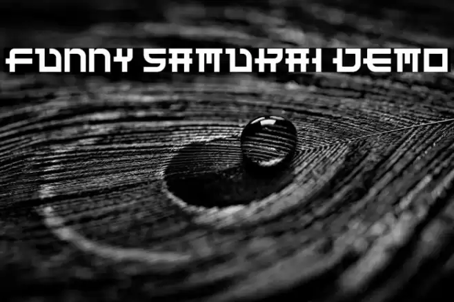 Funny Samurai Demo Font examples
