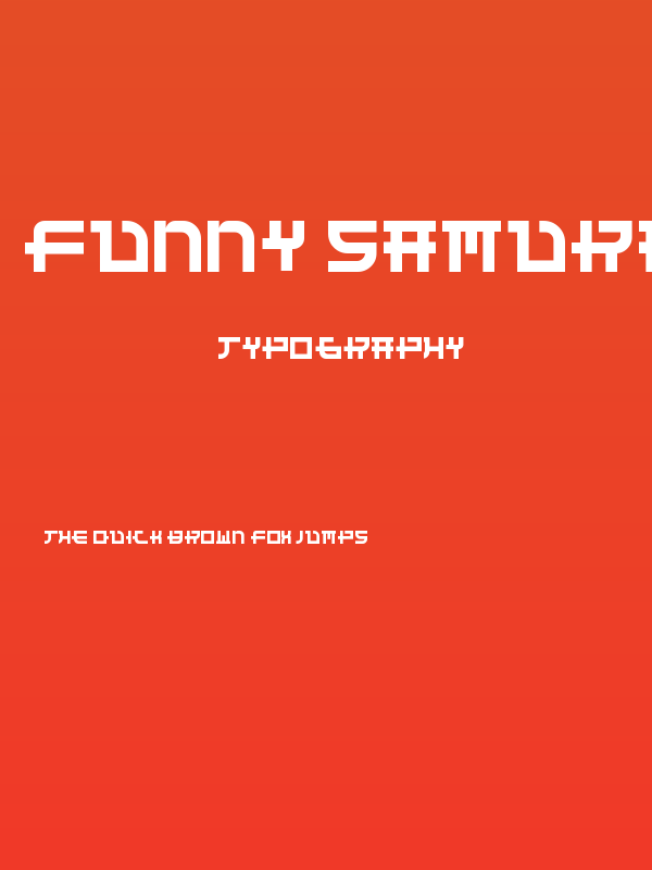 Funny Samurai Demo Poster