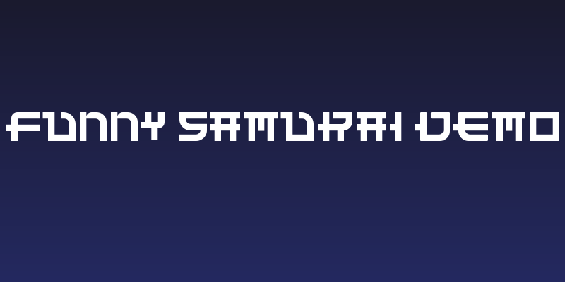 Funny Samurai Demo Social Header
