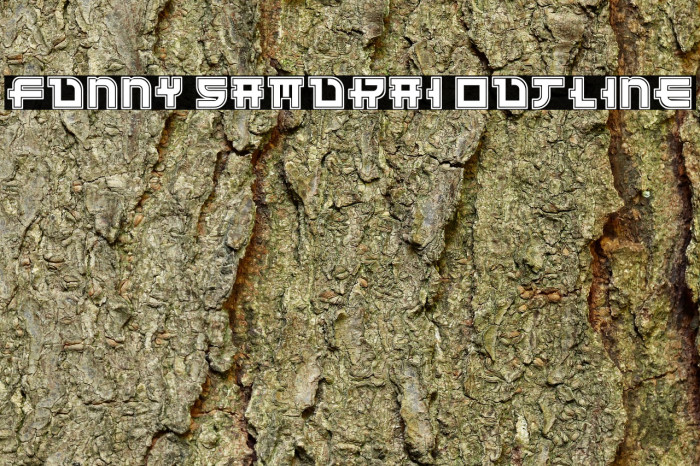 Funny Samurai Outline Font examples