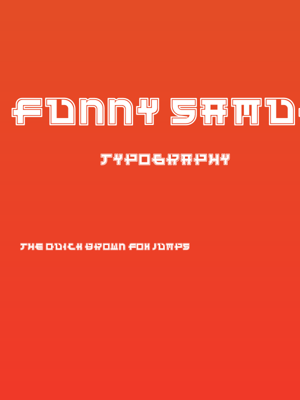 Funny Samurai Outline Poster