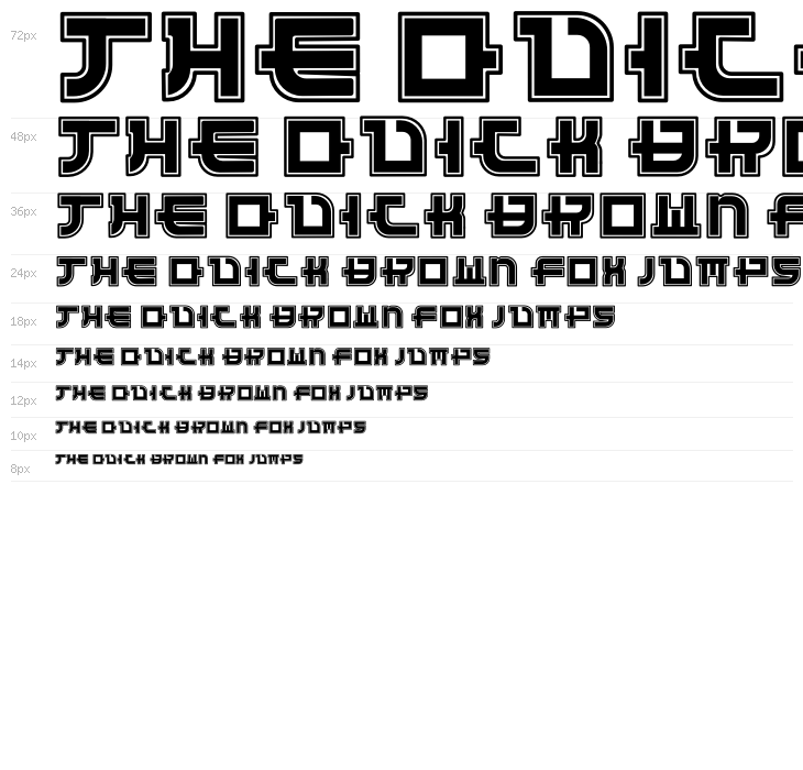 Funny Samurai Outline Waterfall