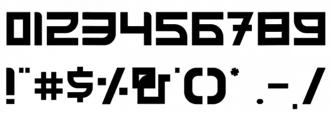 Funny Samurai Font OTHER CHARS