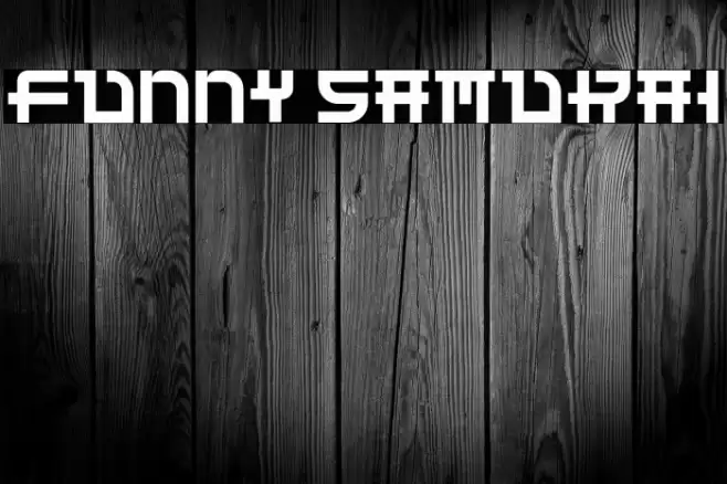 Funny Samurai Font examples