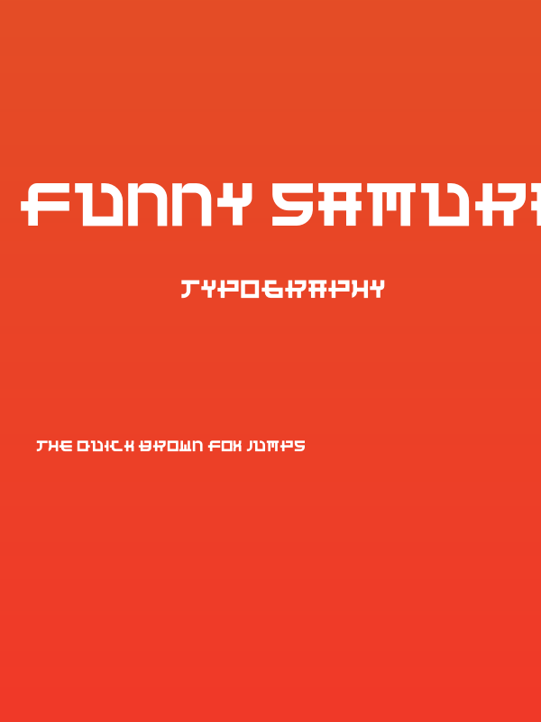 Funny Samurai Poster