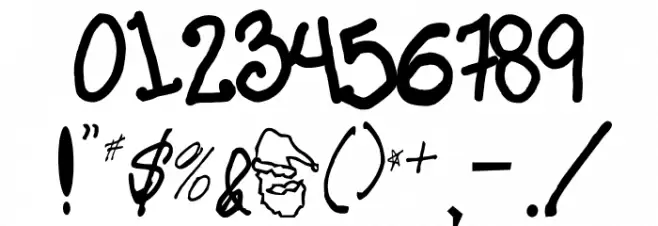 Funny Santa Claus Font OTHER CHARS