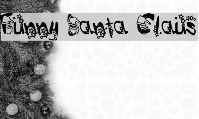Funny Santa Claus Font examples