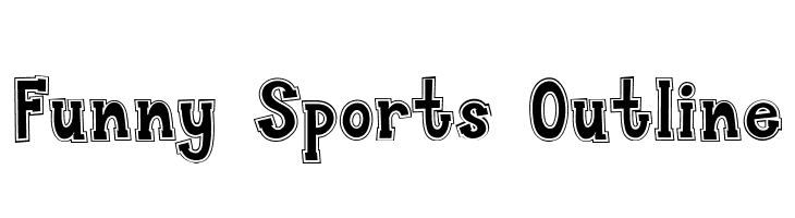 Funny Sports Outline  免费字体下载