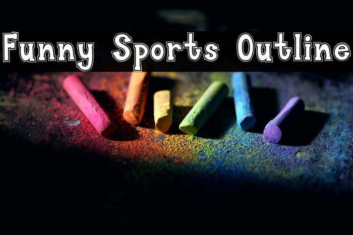 Funny Sports Outline Example 2