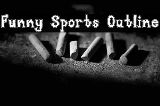 Funny Sports Outline Font examples