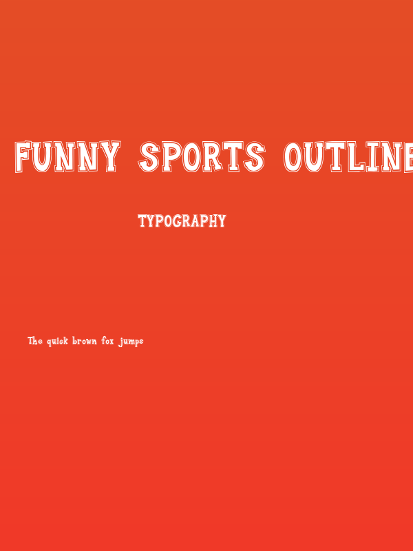 Funny Sports Outline Poster