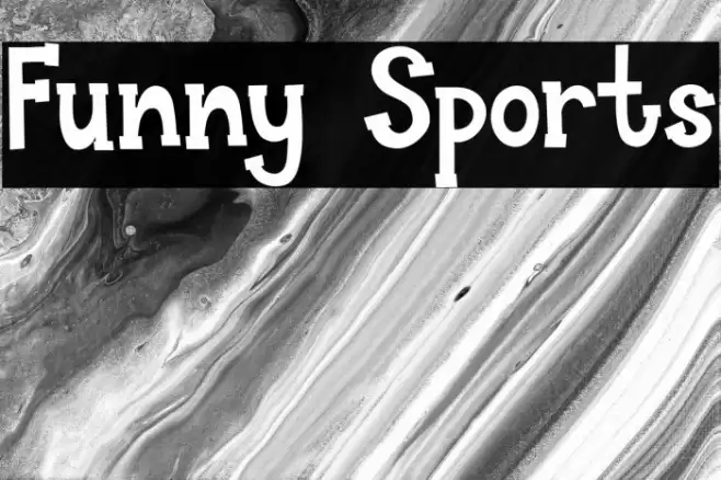 Funny Sports Font examples
