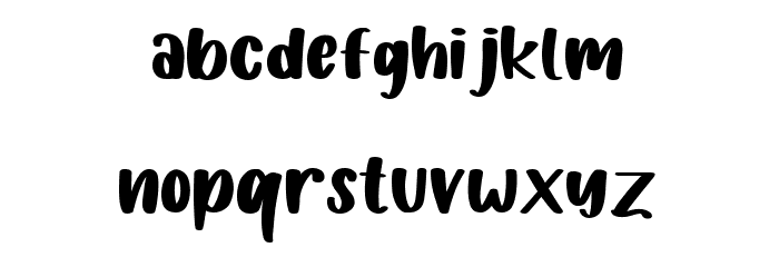 Funny Study Font LOWERCASE