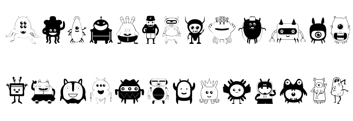 Funny Toys Font LOWERCASE