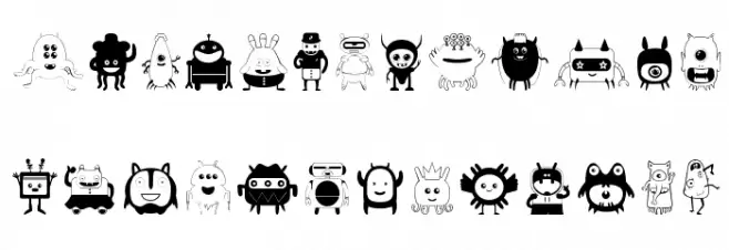Funny Toys Font UPPERCASE