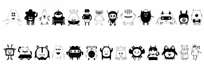 Funny Toys Caratteri MINUSCOLO