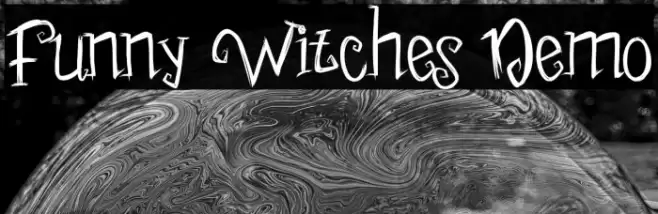 Funny Witches Demo Font examples