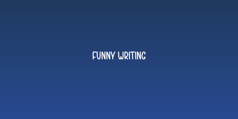 Funny Writing Social Header