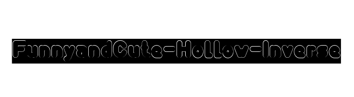Funny and Cute-Hollow-Inverse  font caratteri gratis