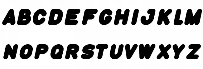 Funny and Cute Italic Schriftart Groß