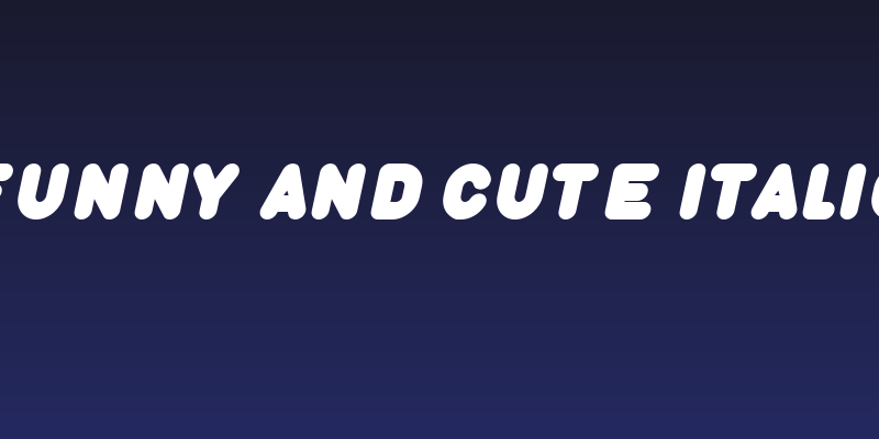 Funny and Cute Italic Social Header