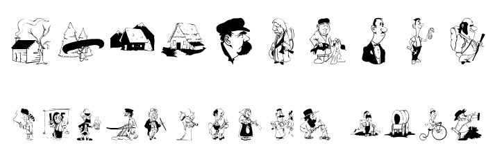 FunnyCharacters Font OTHER CHARS