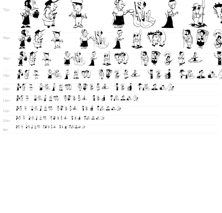 FunnyCharacters Waterfall