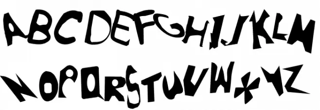 FunnyFigs Schriftart Groß