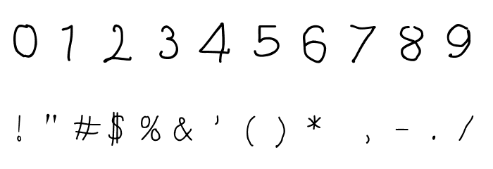 FunnyFont Regular Font OTHER CHARS