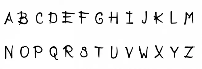 FunnyFont Regular Schriftart Groß
