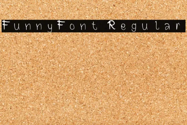 FunnyFont Regular Example 1