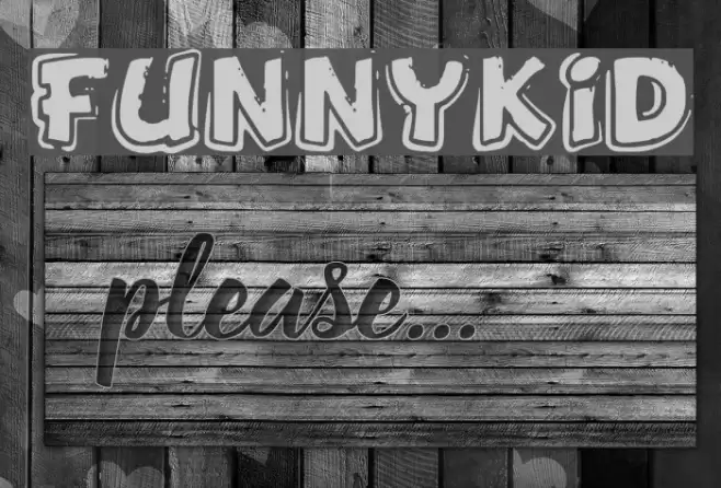 FunnyKid Font examples