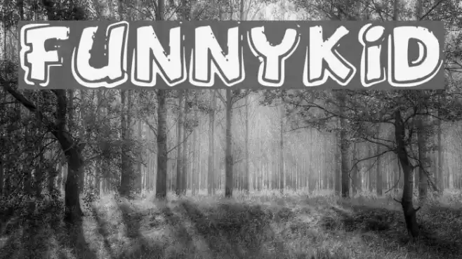 FunnyKid Font examples