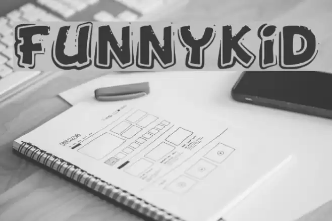 FunnyKid Font examples