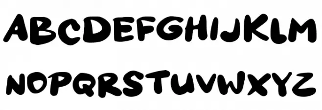 Funnyfun Caratteri MAIUSCOLE