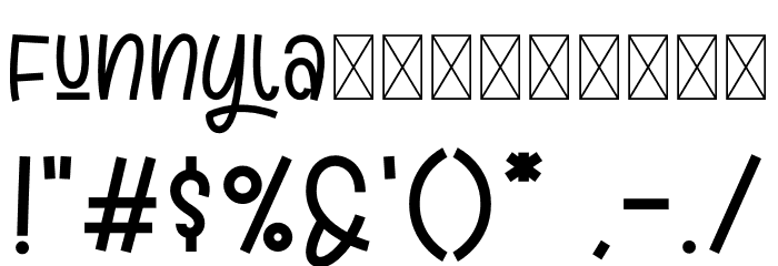 Funnyla-Demo Font OTHER CHARS