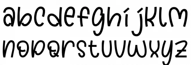 Funnyla-Demo Schriftart Kleinbuchstaben