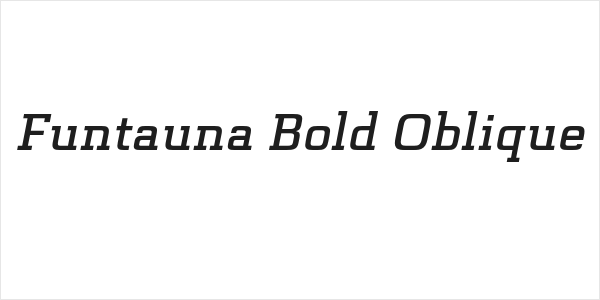 Funtauna Bold Oblique Logo