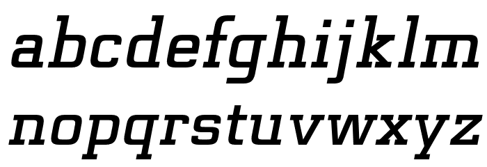 Funtauna Bold Oblique Font LOWERCASE