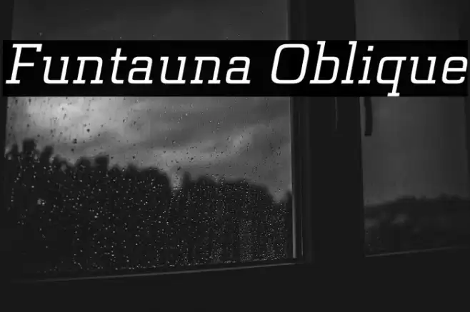 Funtauna Oblique Font examples