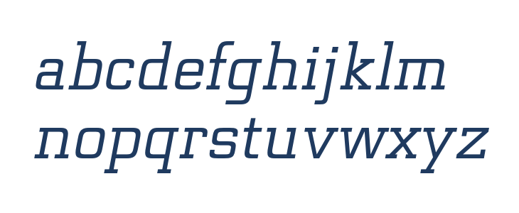 Funtauna Oblique Lowercase