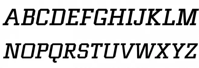 Funtauna Otg Bold Oblique Font Litere mari