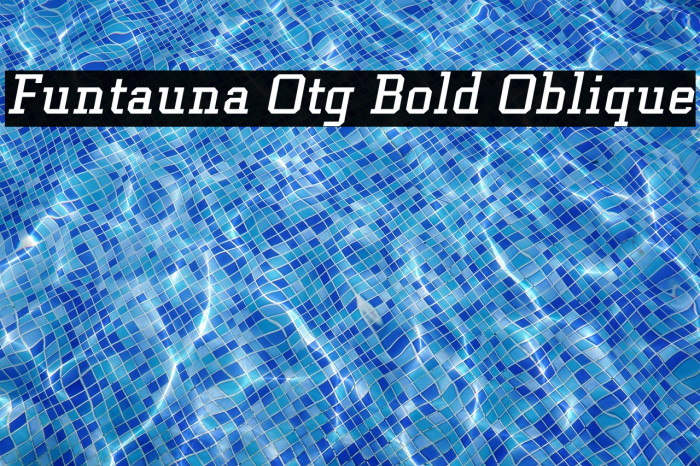 Funtauna Otg Bold Oblique Example 2