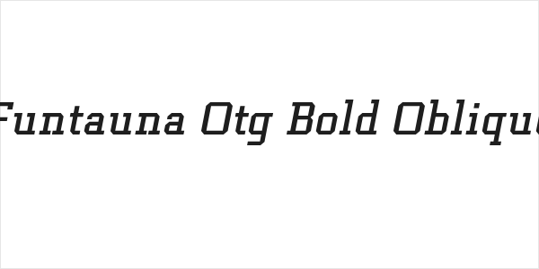 Funtauna Otg Bold Oblique Logo