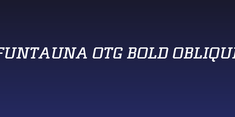 Funtauna Otg Bold Oblique Social Header