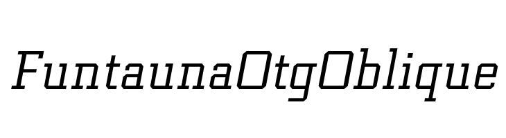 Funtauna Otg Oblique  नि: शुल्क फ़ॉन्ट्स डाउनलोड