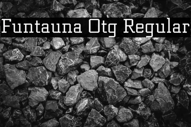 Funtauna Otg Regular Font examples