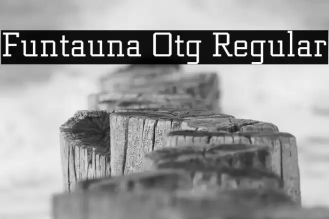 Funtauna Otg Regular Font examples