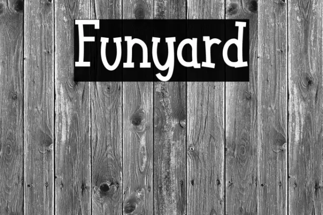 Funyard फ़ॉन्ट examples