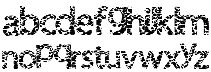 FurHandcuffs Font LOWERCASE